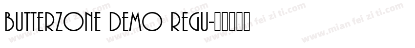 Butterzone DEMO Regu字体转换